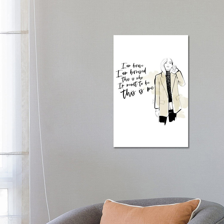 This is Me - Wrapped Canvas Typography