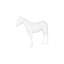 Horse Sculpture, Standing, Glossy White