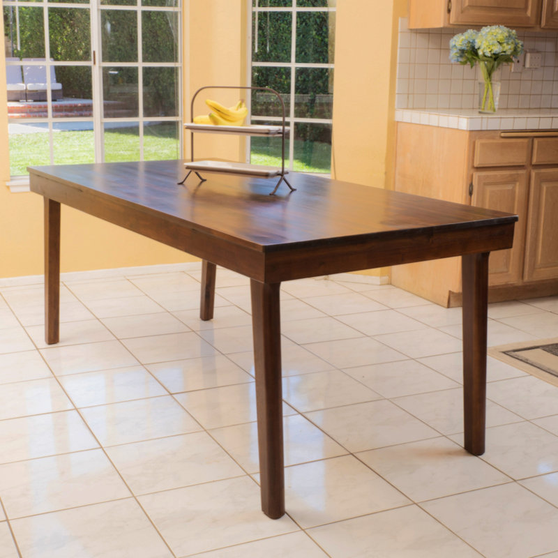 Table de salle à manger en bois massif Bruno Acacia