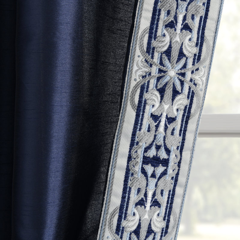 Rideau en polyester Luxury, Rouge