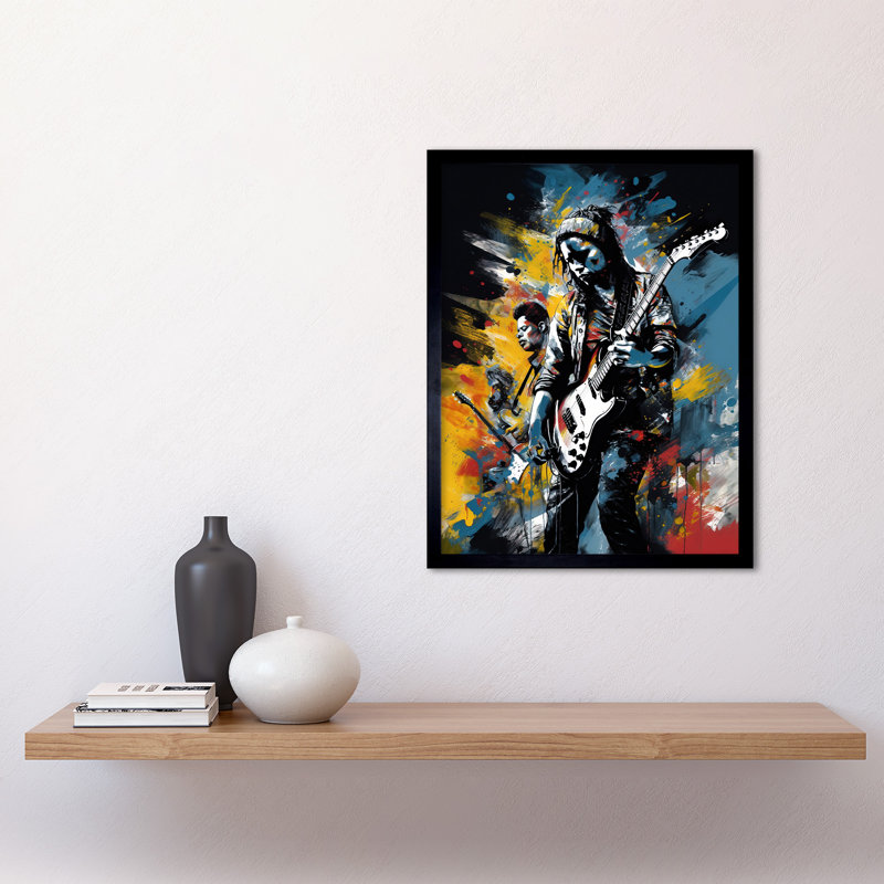 Levania Music Band On Stage Playing At Festival - Single Picture Frame Print