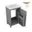 Ensemble de meuble-lavabo élégant en céramique 20 po et lavabo en céramique-813701542