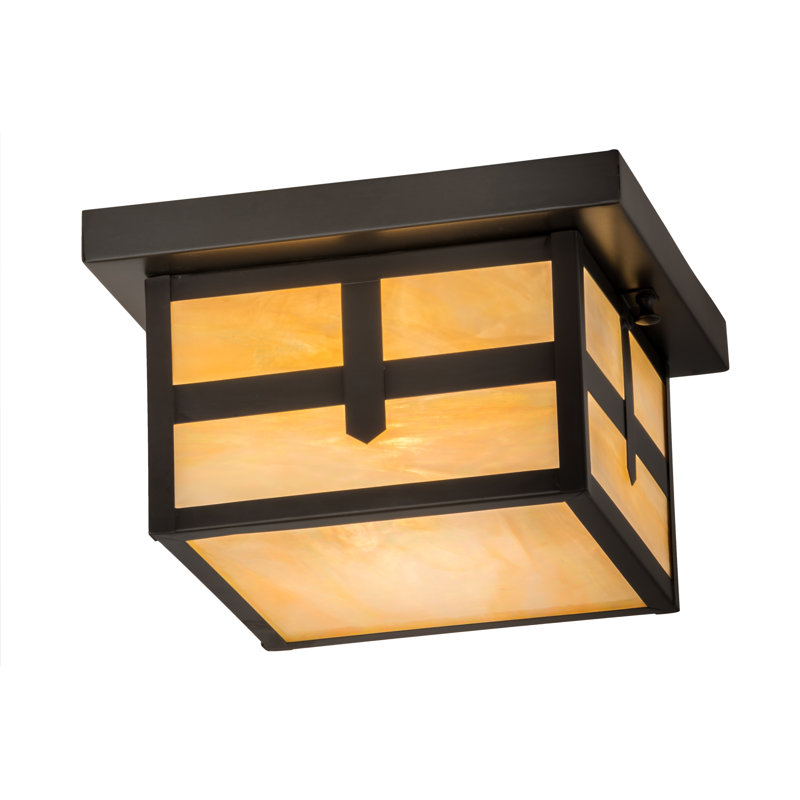 Hyde Park Cross Mission 1 - Light Flush Mount