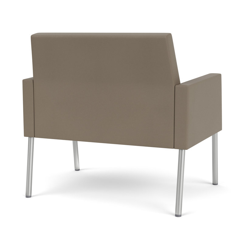 Fauteuil de réception Mystic, Argent argent, Modena blé