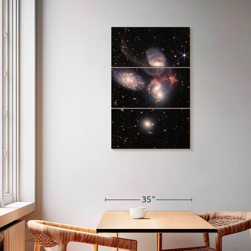 Oberle James Webb's Stephan's Quintet, 57" H x 36" W