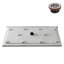 Base de douche 48 po x 32 po en alcôve en acrylique blanc brillant avec bonde centrale, bonde incluse-114639189