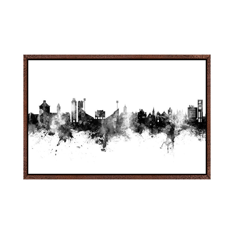 Lawrence Kansas Skyline by Michael Tompsett - 1 Piece Wall Art on Canvas, 45.72cm H x 66.04cm W x 3.81cm D