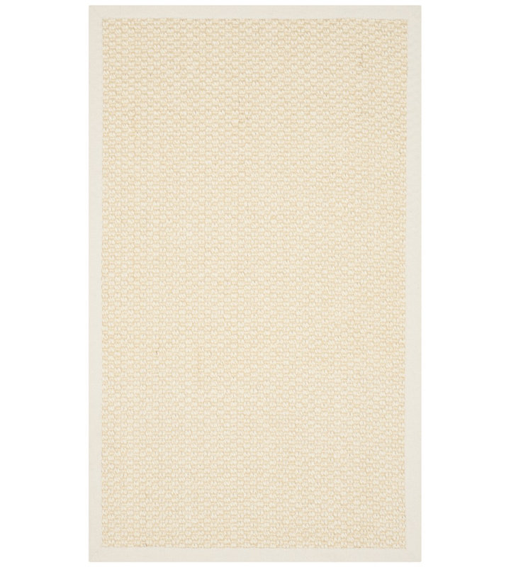 Patmore Jute / Sisal Area Rug in Beige, Rectangle 2' x 3'