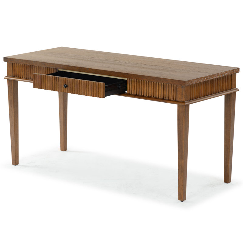Bureau à 1 tiroir Haden, Chêne moyen