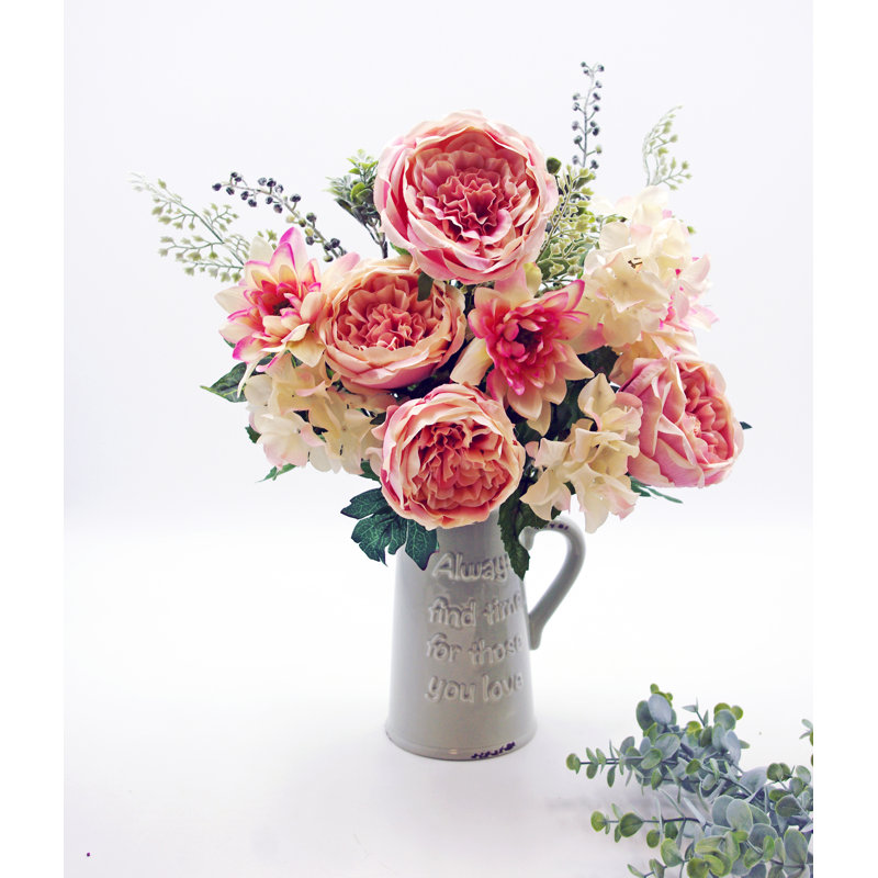 Douille mélangée rose chou, Rose / Vert