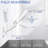 White Pneumatic Arm Single Monitor Wall Mount