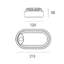 Pylus Outdoor Oval Wall Light 1100lm Motion Sensor Bulkhead IP54 LED Integrated Exterior Light-559354141