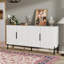 Buffet avec tablettes réglables et 4 portes, armoires de rangement