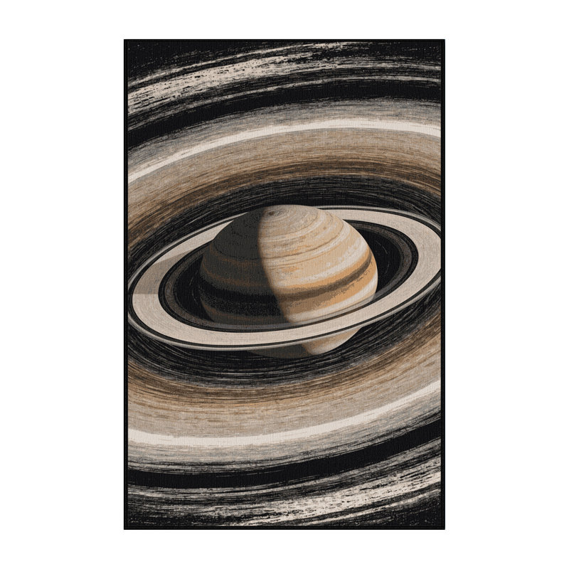 Tapis noir lavable à la machine, Rectangulaire 8 pi x 12 pi