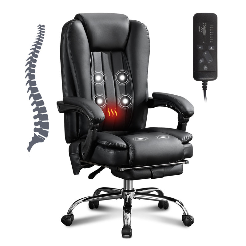 Massage Office Chair with Heat and 6 Vibration Points