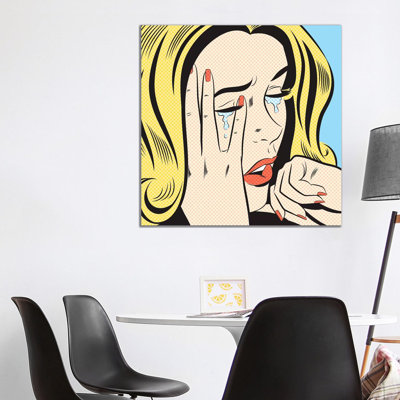 Crying Woman by Joseph McDermott - Print on Canvas