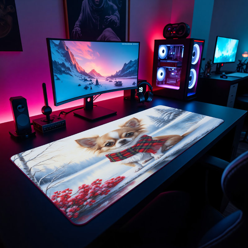 Polyester Desk Pad, 31.5x15.5