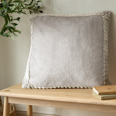 Velvet and Faux Fur 55x55cm Cushion with inner
