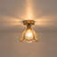 Plafonnier semi-encastré 1 lumière Tiffany