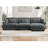 L-Shape 3 Deep Seat Modular Sofa Couch With 1 Movable Ottomans-1435877181