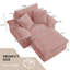 Chaise longue en velours côtelé avec repose-pieds Compression, sans assemblage-254459075