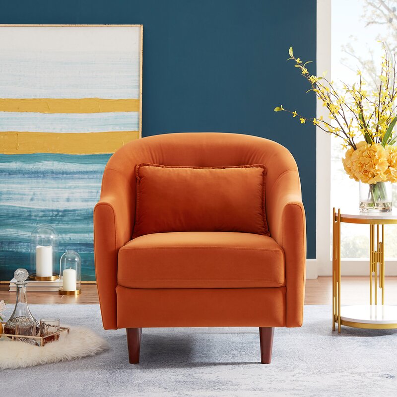 Everly Quinn Calaeb Upholstered Armchair & Reviews | Wayfair