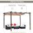 Outsunny Pergola with Retractable Shade Canopy, Aluminum-89289967-98228985