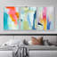 «Colorful Colorful Blue», reproduction sur toile encadrée de 3 pièces-91874694-91874696