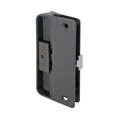 FHC A151 Screen Door Latch And Pull Mortise Style, Plastic Material, 4-1/4" Height, 3-9/16" Hole Center Black Finish, Single Pack