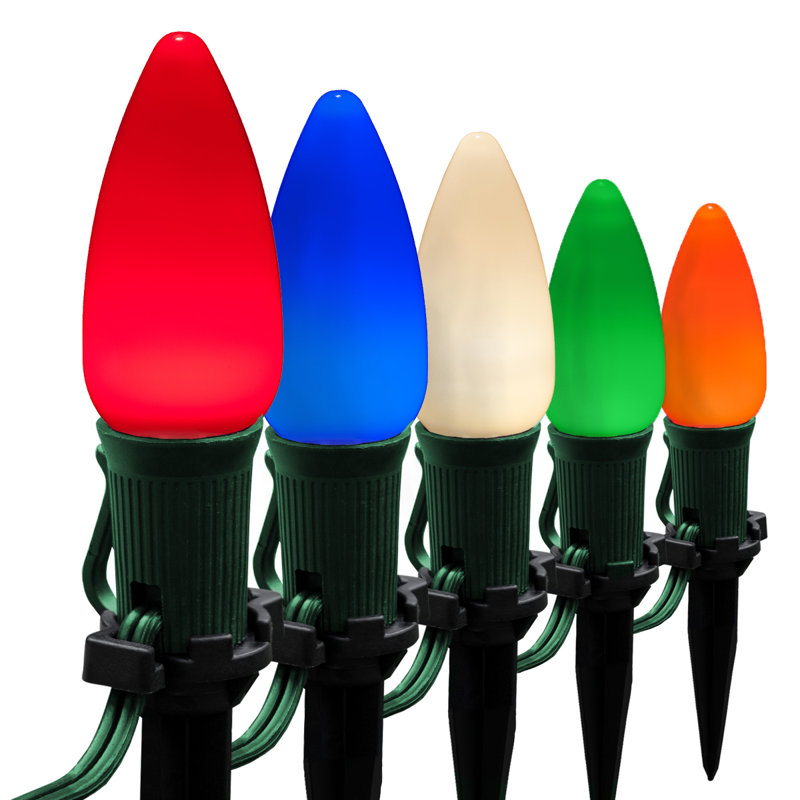 Plug-in Pathway Light, 50 feet, Multicolor