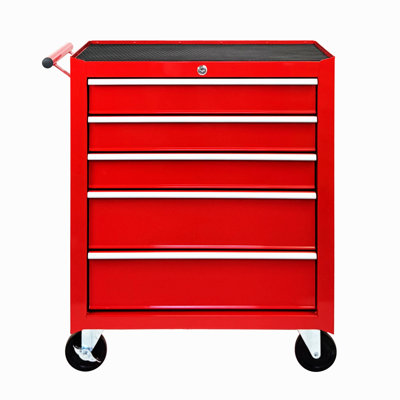 Rolling Tool Chest With 7-Drawer Tool Box With Wheels Multifunctional Tool Cart Mechanic Tool Storage Cabinet For Garage, Warehouse, Workshop, Repair Shop