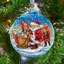 Holiday Splendor 5.5'' Handmade Glass Ball Ornament-110327059-107097069