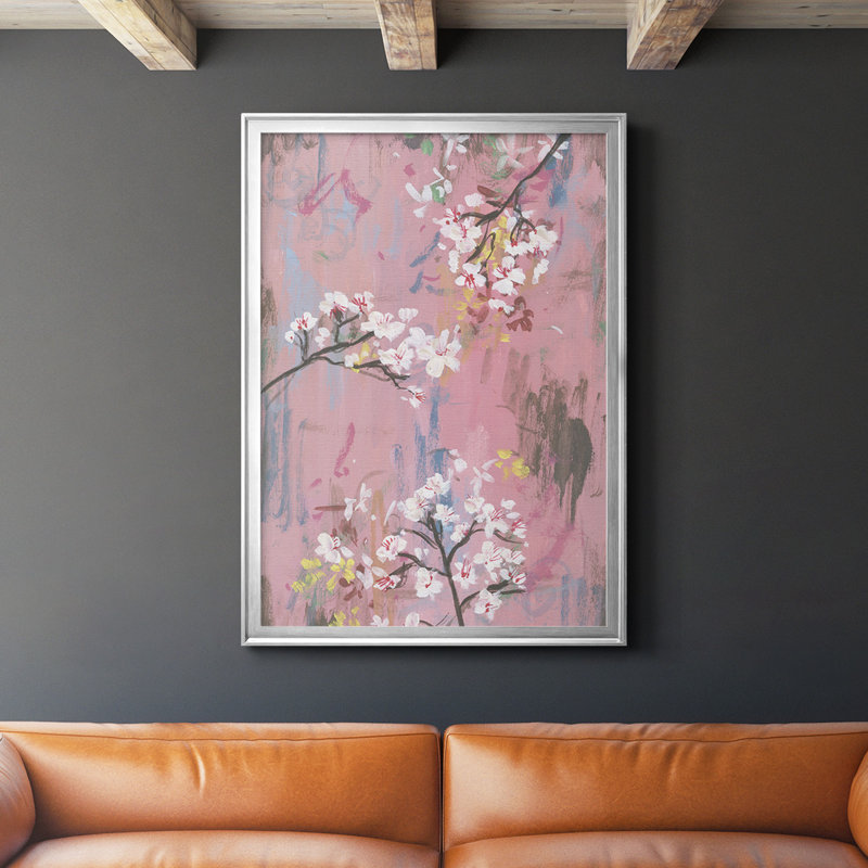 " Emerging II " Painting Print, Silver Framed, 36.5" H x 26.5" W