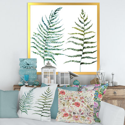 " Two Fern Leaves "