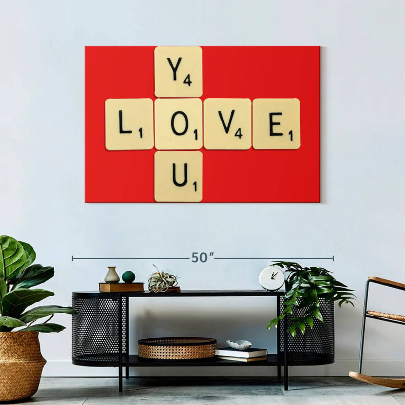Tergel Love You, H 30 po x l 45 po