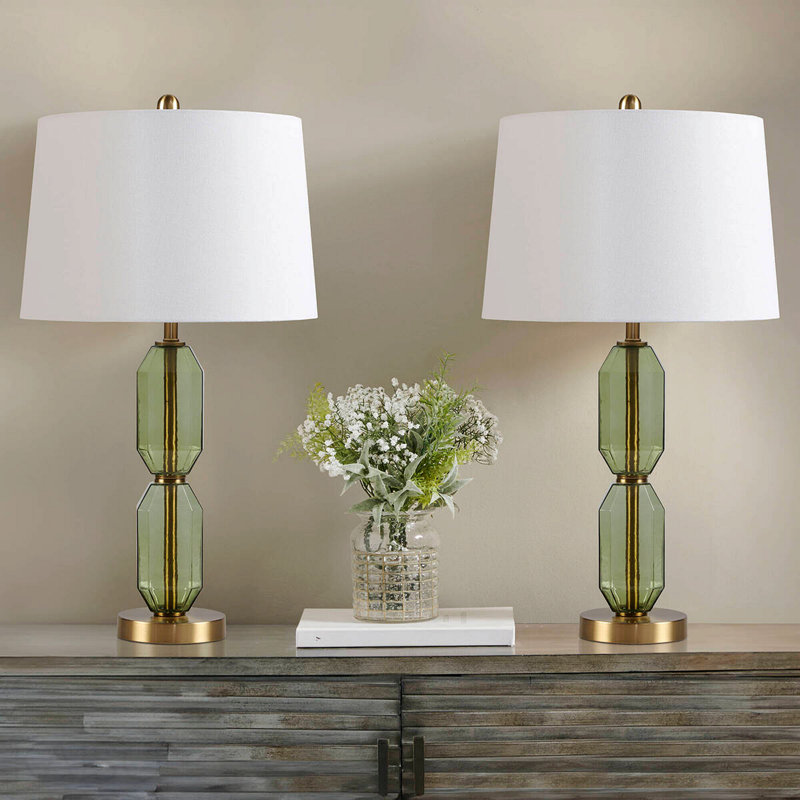 Green Glass Table Lamp Green See Below
