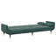  Canapé-lit en velours vert foncé, bois, métal standard-229319493