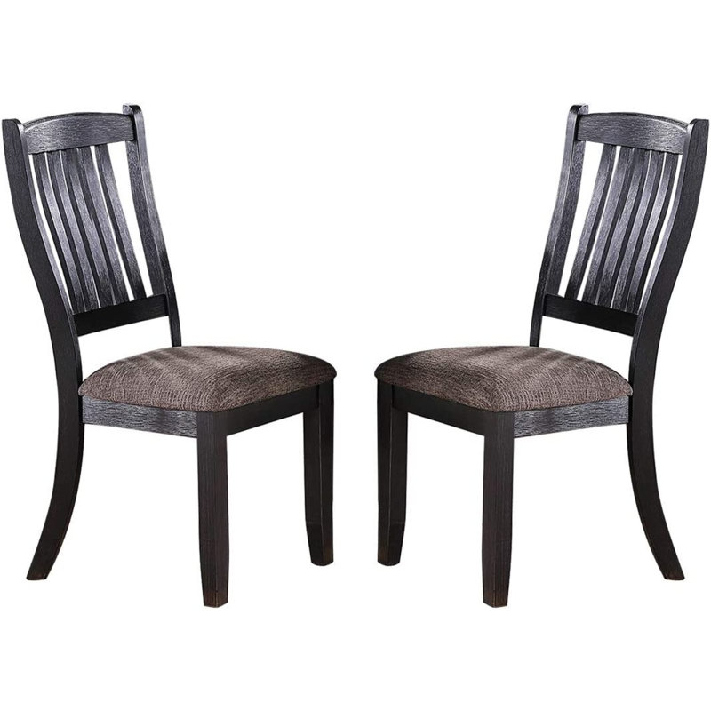 Ensemble de 2 chaises d'appoint en bois Coffee Classic