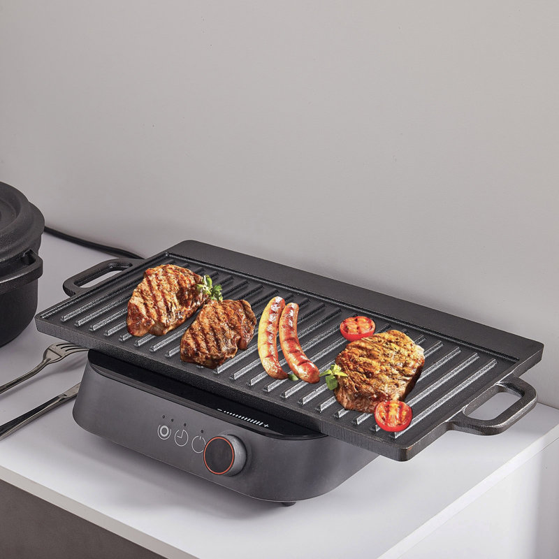 Noriko 50cm Non-Stick Enameled Cast Iron Grill Pan / Griddle Set
