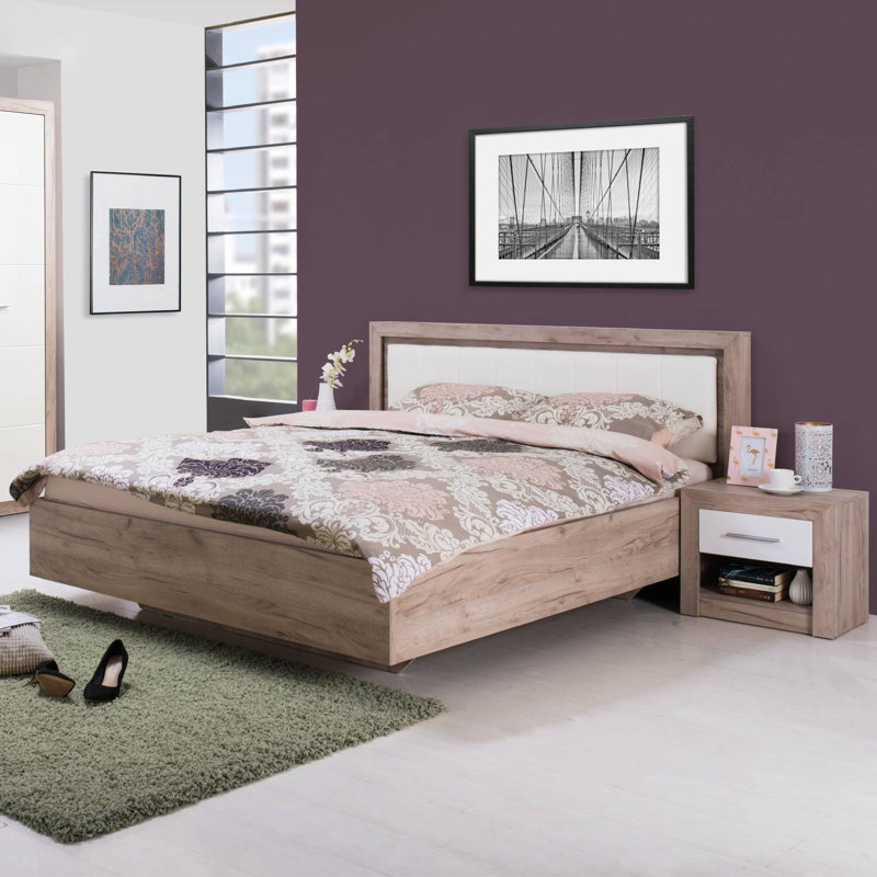 Taron Upholstered Faux Leather Bed