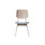 Chaise de salle à manger en bois avec coussin gris Oscar (ensemble de 6), frêne blanc-256184726-258698250