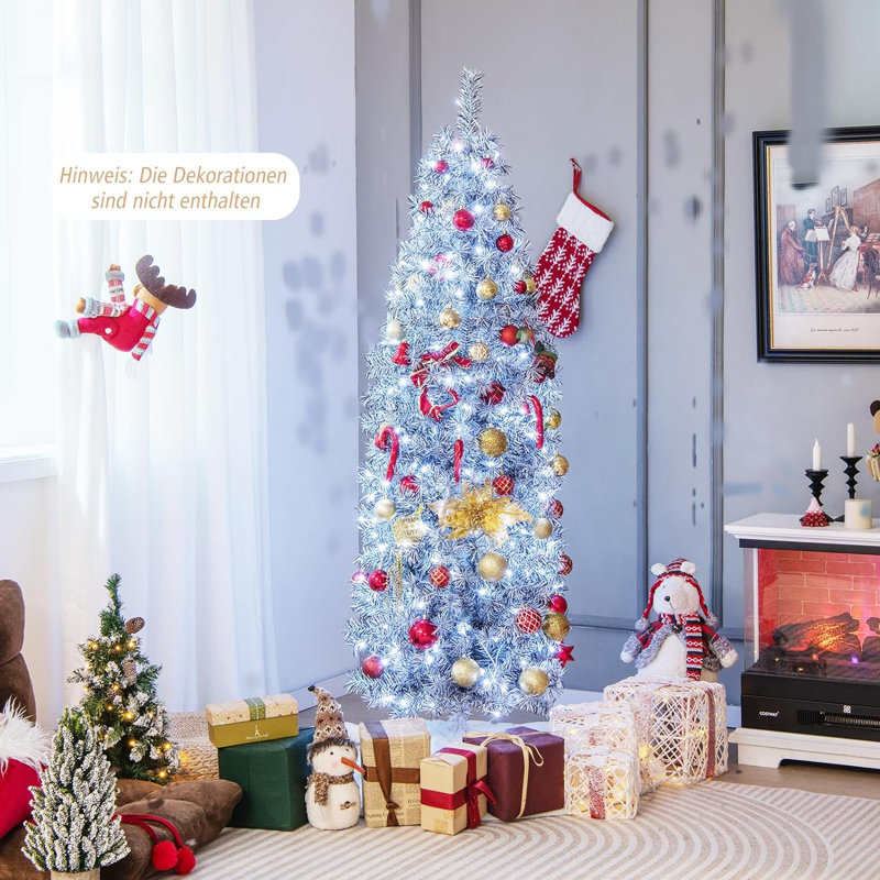 Lighted Artificial Pine Christmas Tree