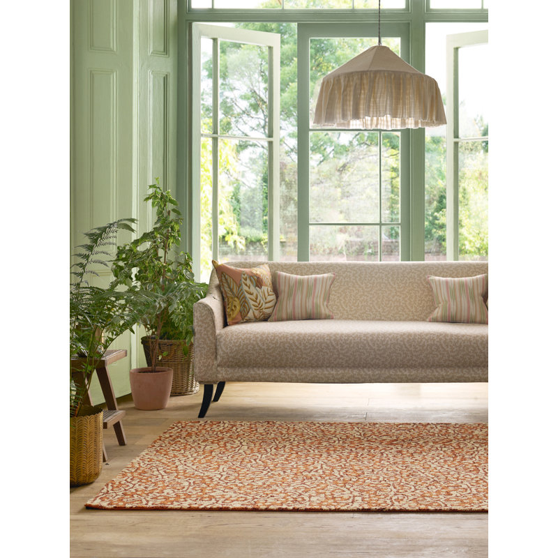 Truffle Hand Tufted Floral Area Rug, Rectangle 4'7" x 6'6"