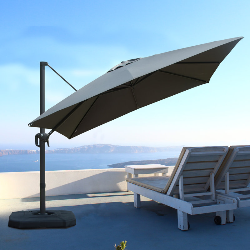 Shellise Cantilever Umbrella, Grey, 10ft x 10ft