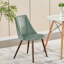 Chaises d'appoint de salle à manger rembourrées avec pieds en métal Benbrook-707103112-707103105