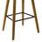 26" Modern Upholstered Low Back Rattan Wood Counter Height Stool-94718924-94718928-82747874
