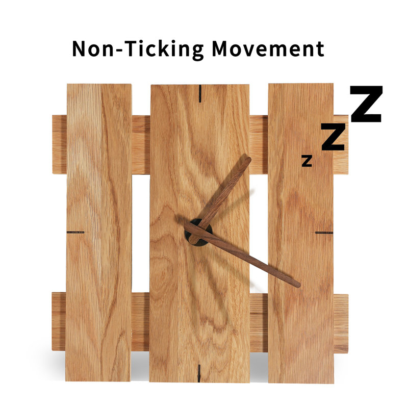 Solid Wood Analog Wall Clock