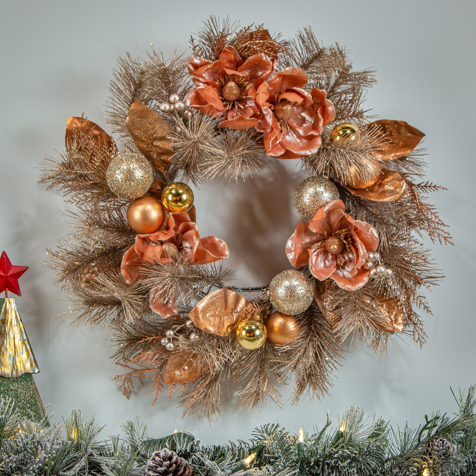 24" Magnolia Wreath