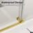 Frameless Shower Door, 56-60" W x 74" H Double Sliding Glass Shower Door with 5/16" (8mm) SGCC Thick Tempered Clear Glass Shower Door, Soft Close System & Explosion-Proof Film Nano Coating, Brushed Gold-105009866