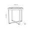 Tamberly Glass Top Frame End Table